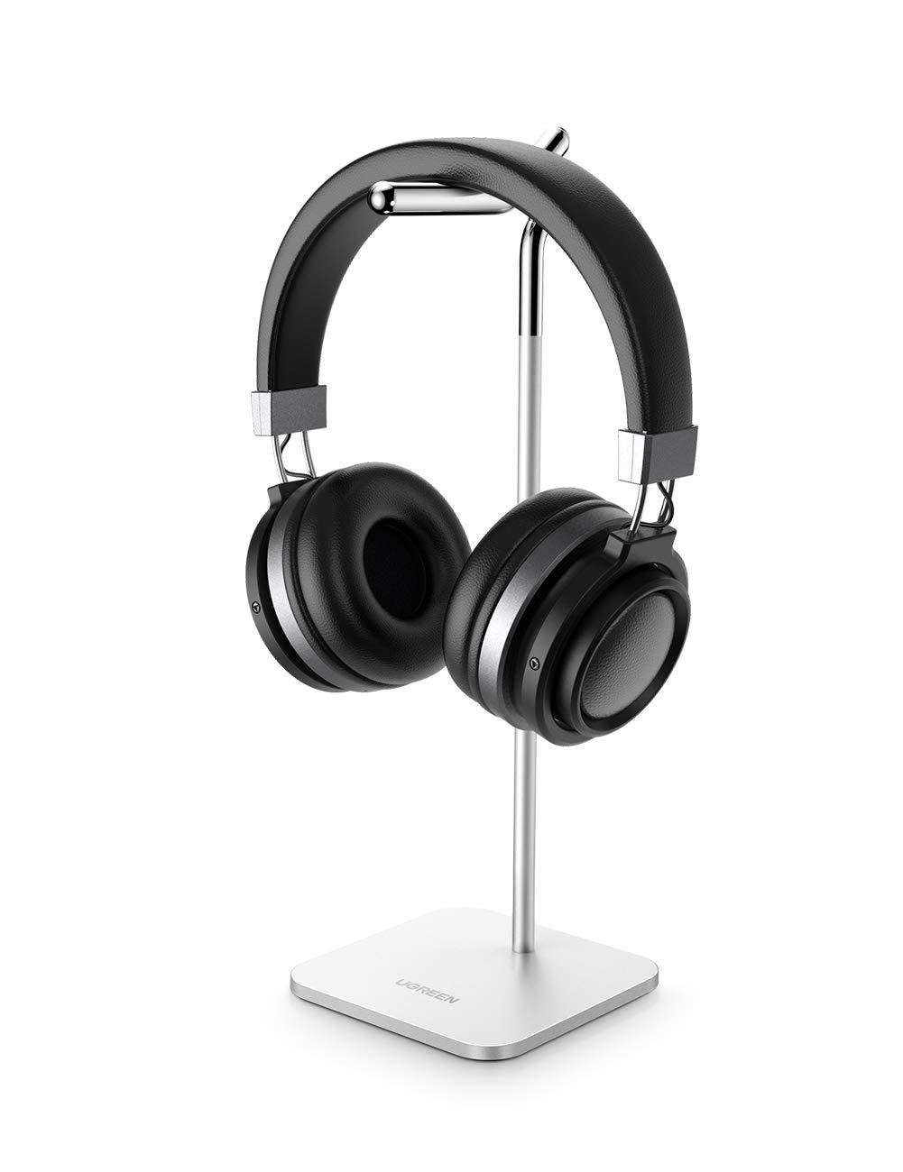 UGREEN Headphone Stand Aluminum Gaming Headset Holder Earphone Hanger Compatible for Sennheiser PXC 550 Sony MDR-1000X Bose QC35 Beats solo3 AKG K612 Audio-Technica
