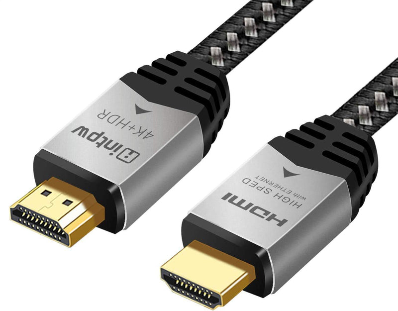 HDMI Cable 4k 10ft, INTPW HDMI 2.0 Cable High-Speed 3D-Braided HDMI to HDMI Cord Supports 4K@60HZ UHD FHD Audio Return Channel (ARC) for Fire TV/HDTV/ PS4/ PS3