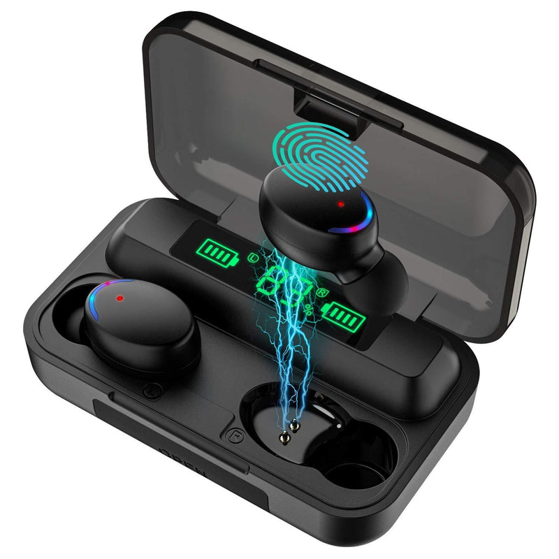 Bluetooth Earbuds5.0, Ownta Bluetooth Headphones with 2000mAh Charging Case,LED Power Display Screen,IPX8 Sports Headsets,Bass Stereo Sound Built in Mic Compatible with iPhone/Samsung/iPad FZ006