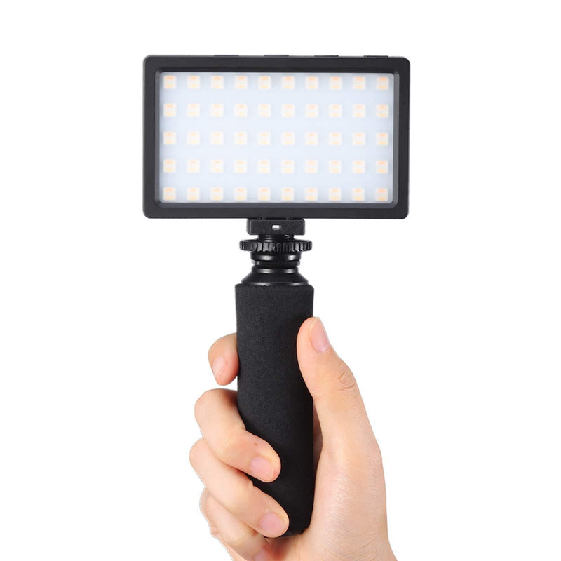 VIJIM RGB Video Light Pocket On-Camera Mini Creative Vlog Light with Tripod, Super Bright Adjustable, Photography Fill Light Handy Pocket Light for DSLR/Camera/Smartphone, w Smartphone Clamp