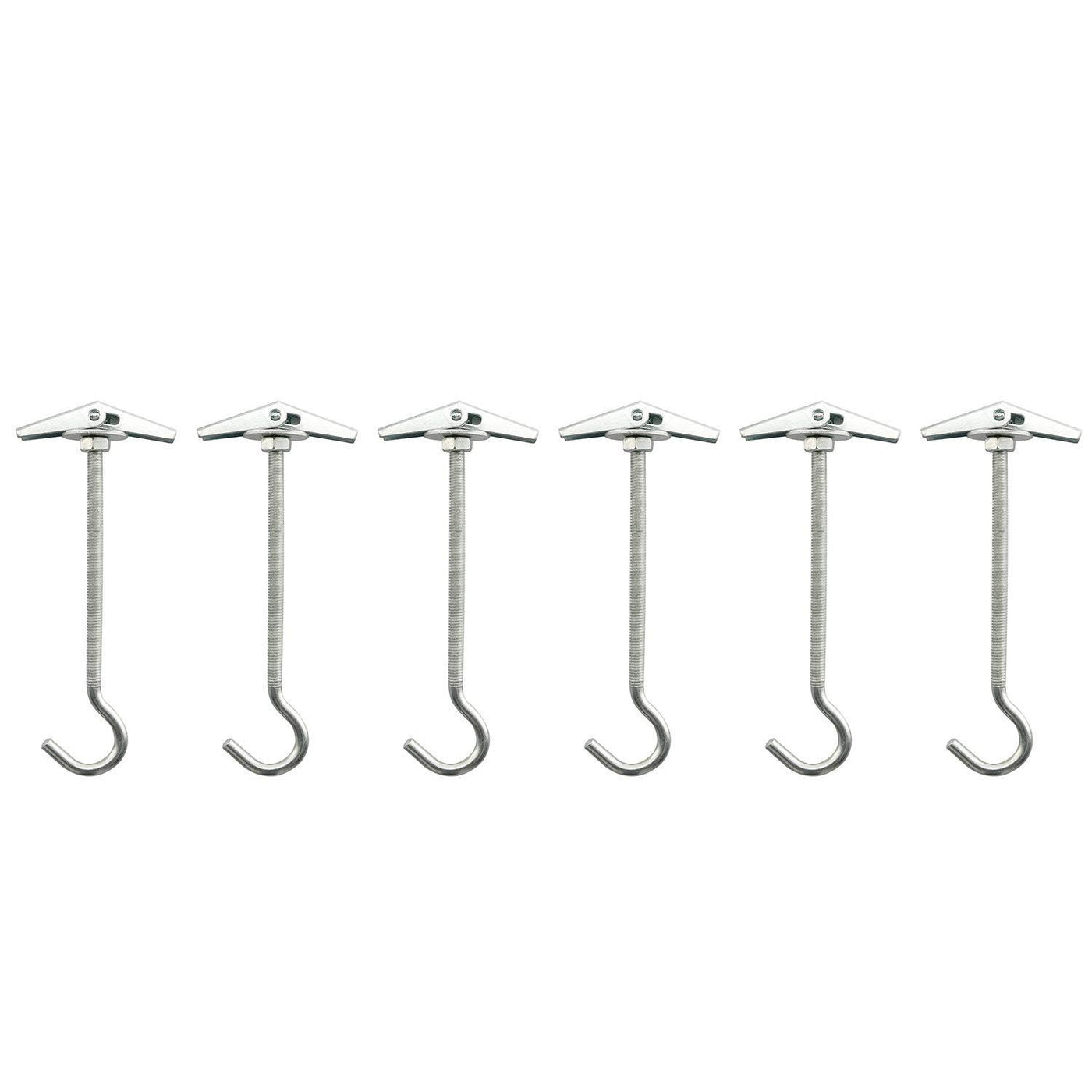 IDEALSV 50 Pcs (304) Stainless Steel Screw Ceiling Hooks 5/8 Inch Small Cup  Hook Screw-in Light Hooks Outdoor and Indoor Hanging