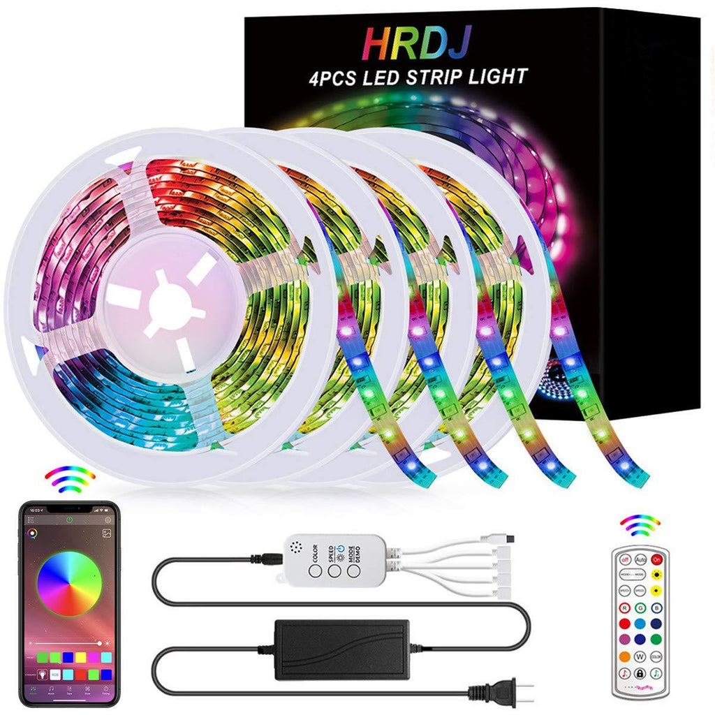 [AUSTRALIA] - HRDJ Led Strip Lights 66 Feet, Music Sync Color Changing Led Light Strip 5050 SMD Flexible Rope Lights with Remote App Control Led Lights for Bedroom 