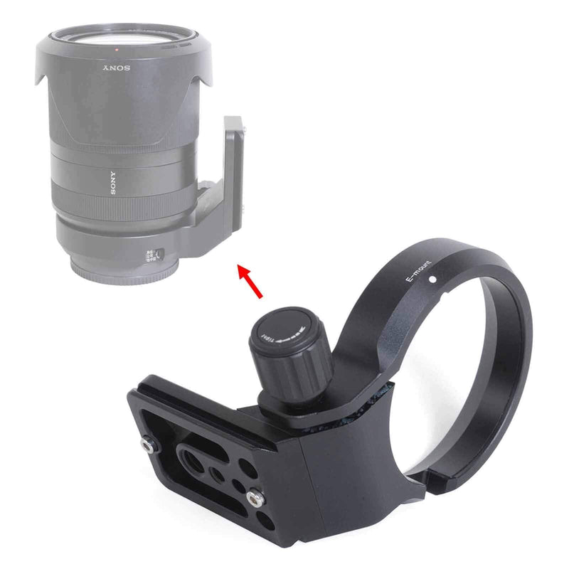 iShoot Lens Collar Tripod Mount Ring Support Bracket Holder for Sony FE 24-240mm f/3.5-6.3 OSS, 24-105mm f/4 G OSS, 16-35mm f/2.8 GM, 24-70mm f/2.8 GM, 35mm f/1.4 ZA, 50mm f/1.4 ZA, 85mm f/1.4 GM