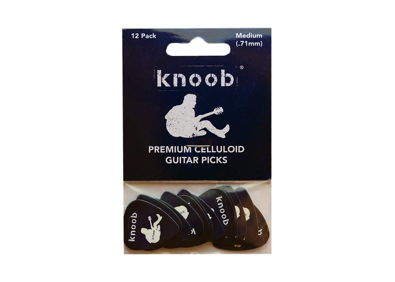 Knoob Premium Celluloid Guitar Picks, Medium (.71mm)