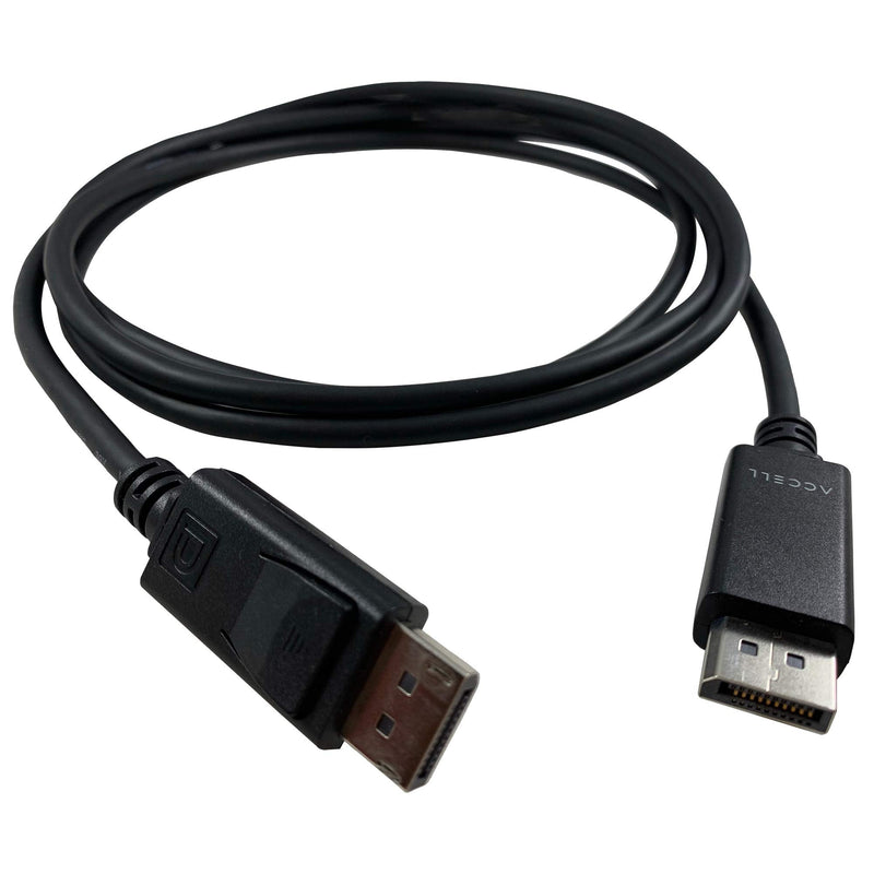 Accell DP to DP 1.4-5 Pack of VESA-Certified DisplayPort 1.4 Cable - 6 Feet, Hbr3, 8K @60Hz, 4K UHD @240Hz, 6.6 Feet (2 Meters) (B088C-507B-23) DisplayPort 1.4 -Poly Bag 6.6ft, 5-Pack