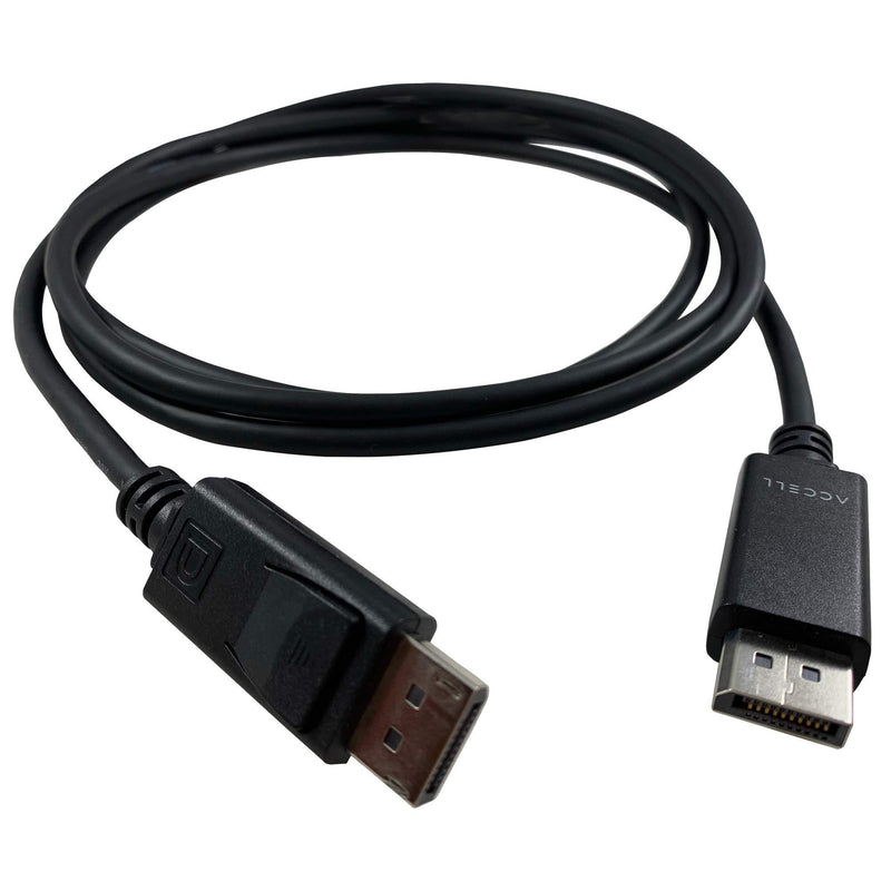 Accell DP to DP 1.4-2 Pack of VESA-Certified DisplayPort 1.4 Cable - 6 Feet, Hbr3, 8K @60Hz, 4K UHD @240Hz, 6.6 Feet (2 Meters) (B088C-207B-23) DisplayPort 1.4 -Poly Bag 6.6ft, 2-Pack