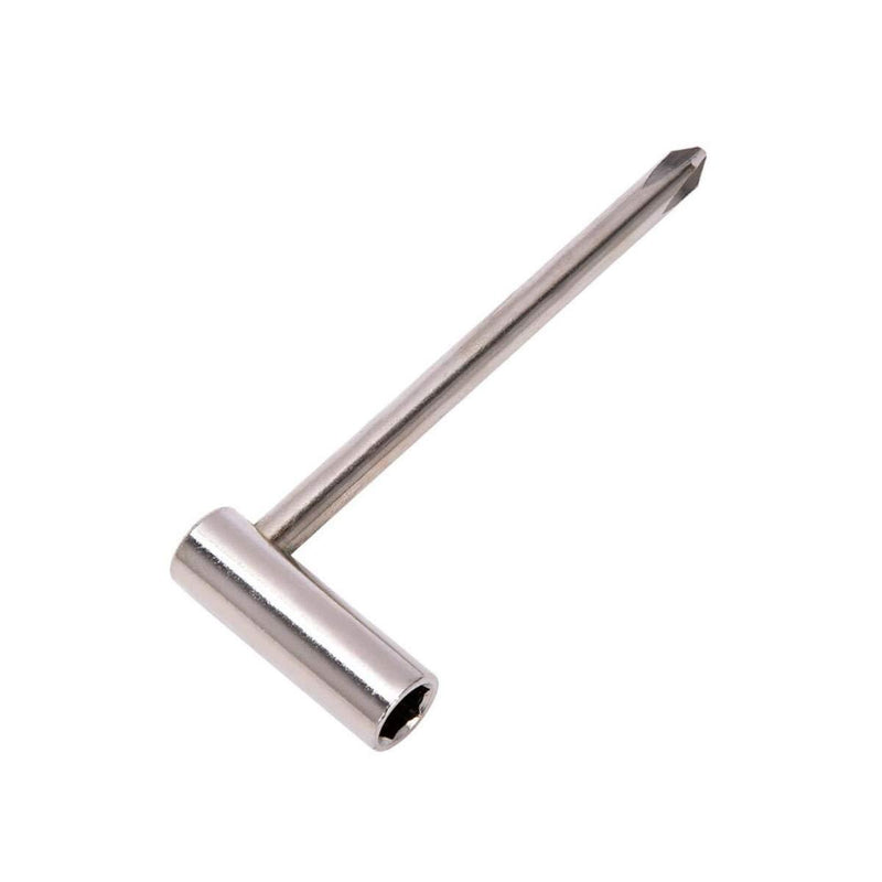 LGEGE Truss Rod Wrench 7mm with Cross Screwdriver for Taylor Guitar (Silver)