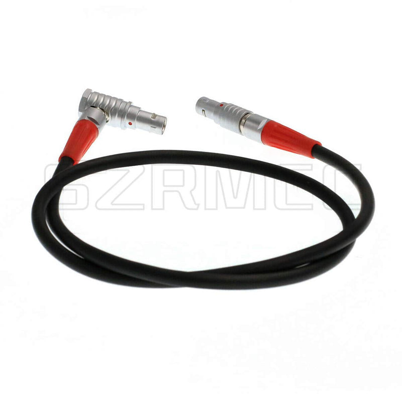 SZRMCC 0B 4 Pin Male to Right Angle 0B 4 Pin Male Cforce Lens Motor Cable for ARRI LBUS FIZ MDR Wireless Focus Straight-Right Angle
