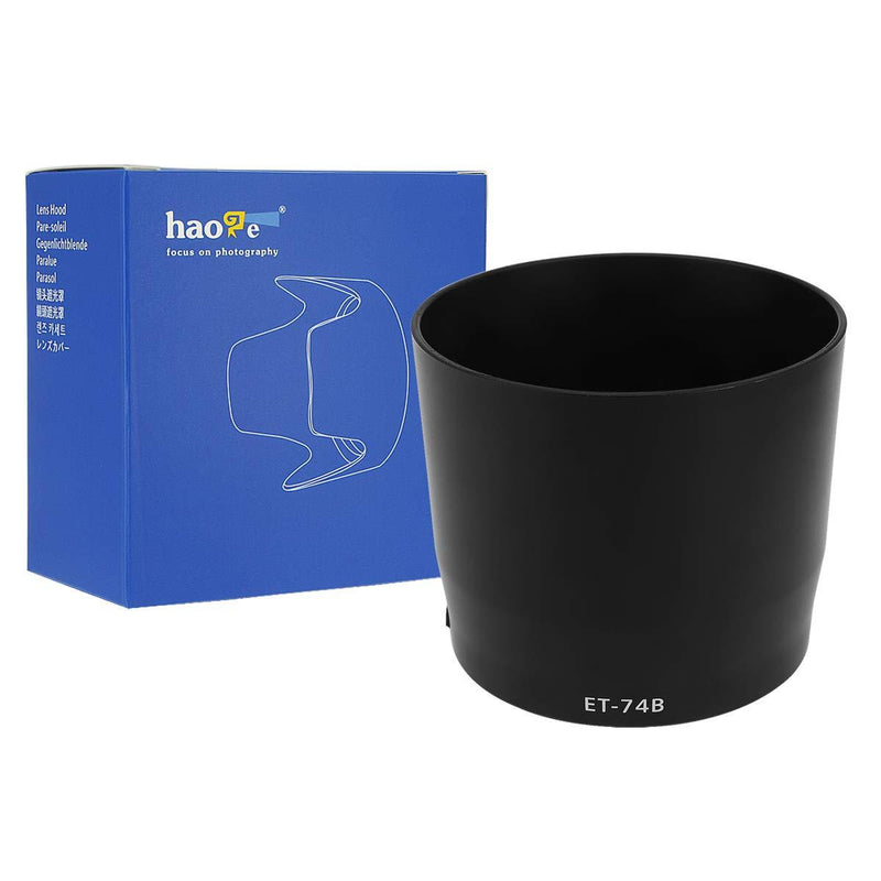 Haoge Bayonet Lens Hood for Canon EF 70-300mm f/4-5.6 is II USM Lens Replaces Canon ET-74B