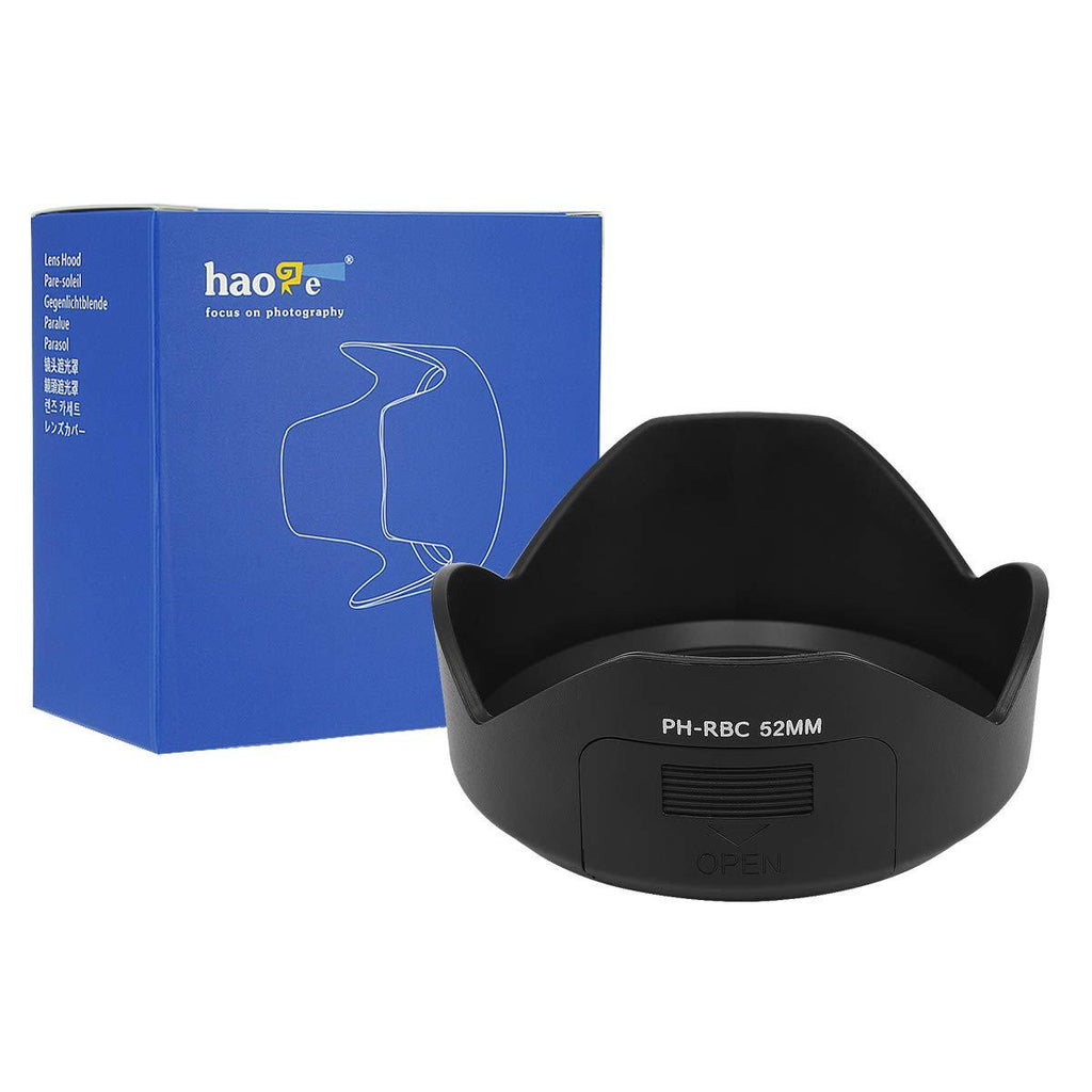 Haoge Bayonet Lens Hood for Pentax DA 18-55mm f/3.5-5.6 AL WR Lens Replaces Pentax PH-RBC 52mm