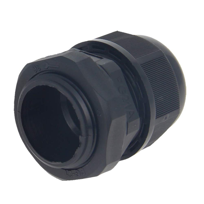 Fielect Cable Gland PG21 5 Holes Waterproof Nylon Joint Adjustable Locknut for 3-6 Dia Wire 1Pcs 5 12.5mm 28.3mm