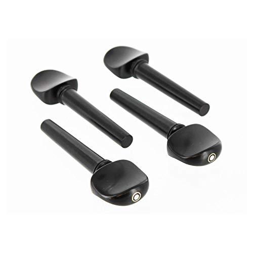 JinQu 4Pcs Violin Tuning Pegs 4/4 Size Ebony Violin Pegs