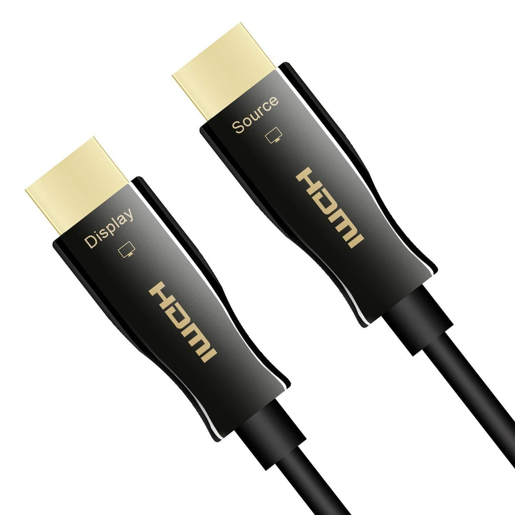 4K Fiber Optic HDMI Cable 50 Feet, HDMI 2.0 18Gbps, Supports 4K 60Hz(4:4:4, HDR10, ARC, HDCP2.2) 1440p 144Hz, One Direction 50Feet Metal
