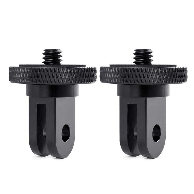 Camera Tripod Mount for Gopro Adapter, 2Pcs 1/4-20 Screw Conversion Adapter for GoPro Hero10, Insta360 ONE X2, Go 2, Xiaomi Yi and Other Action Cameras