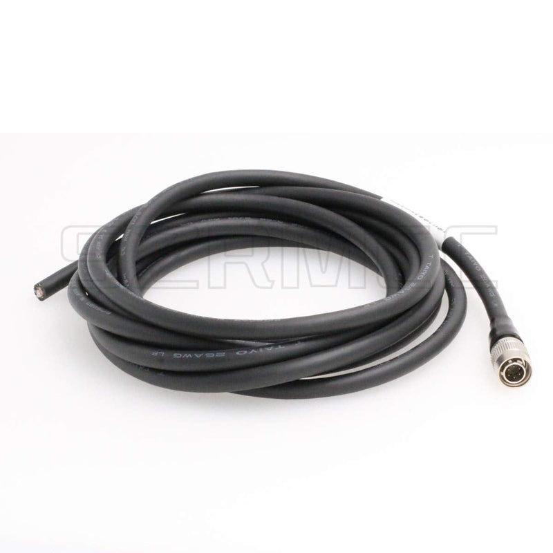 SZRMCC Hirose 6 pin Male to Flying Lead IO Trigger Power Cable for Basler GIGE CCD Cameras (1m) 1m