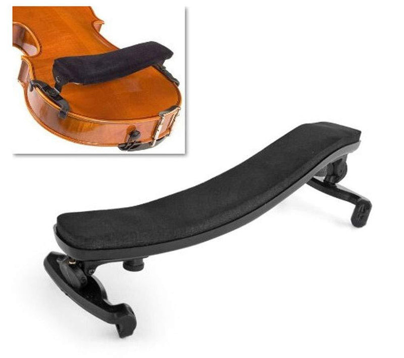 Tzong Adjustable Comfortable Black Rubber Violin Shoulder Pad Holder for 1/2-4/4 for Violins