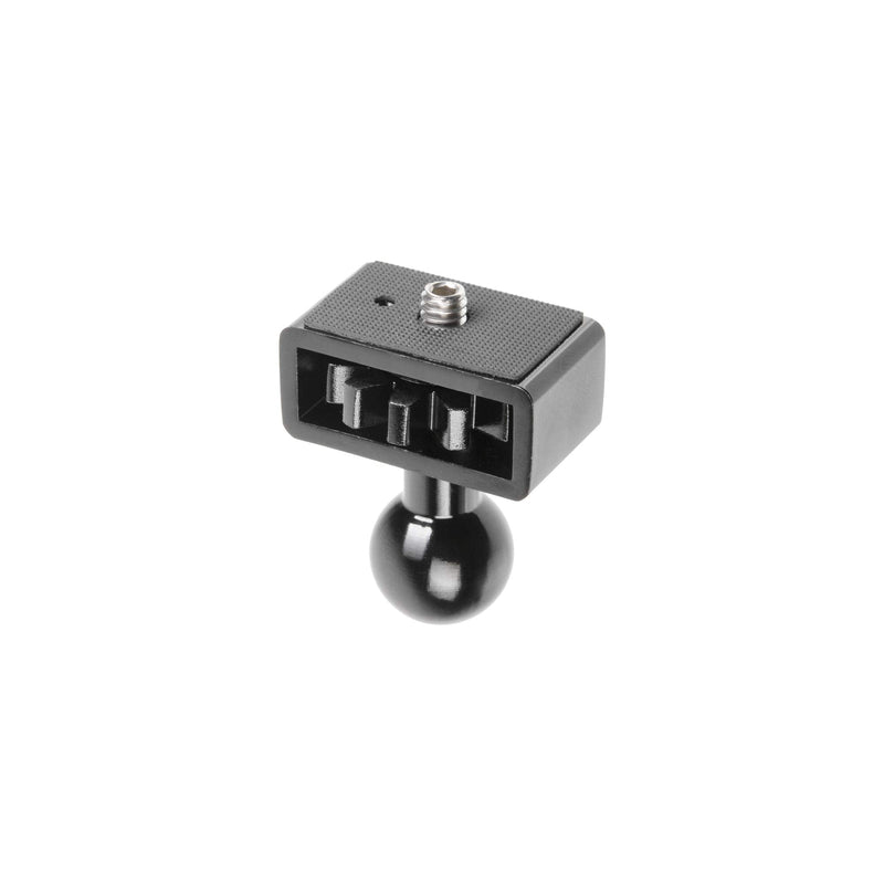 Aluminum Camera Adapter with 1/4"-20 Screw and 20mm Ball. Black Tightening Ring. No Tools Needed. Tackform Enduro Series