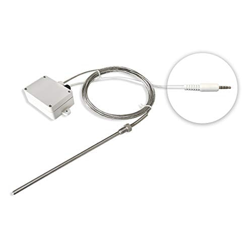 UbiBot RS485 PT-100 Thermocouple Temperature Probe, Platinum Resistor Sensor for Extreme Heat or Cold, Monitor -200 to 400 C,Audio Plug, for GS1 Device only Audio Plug