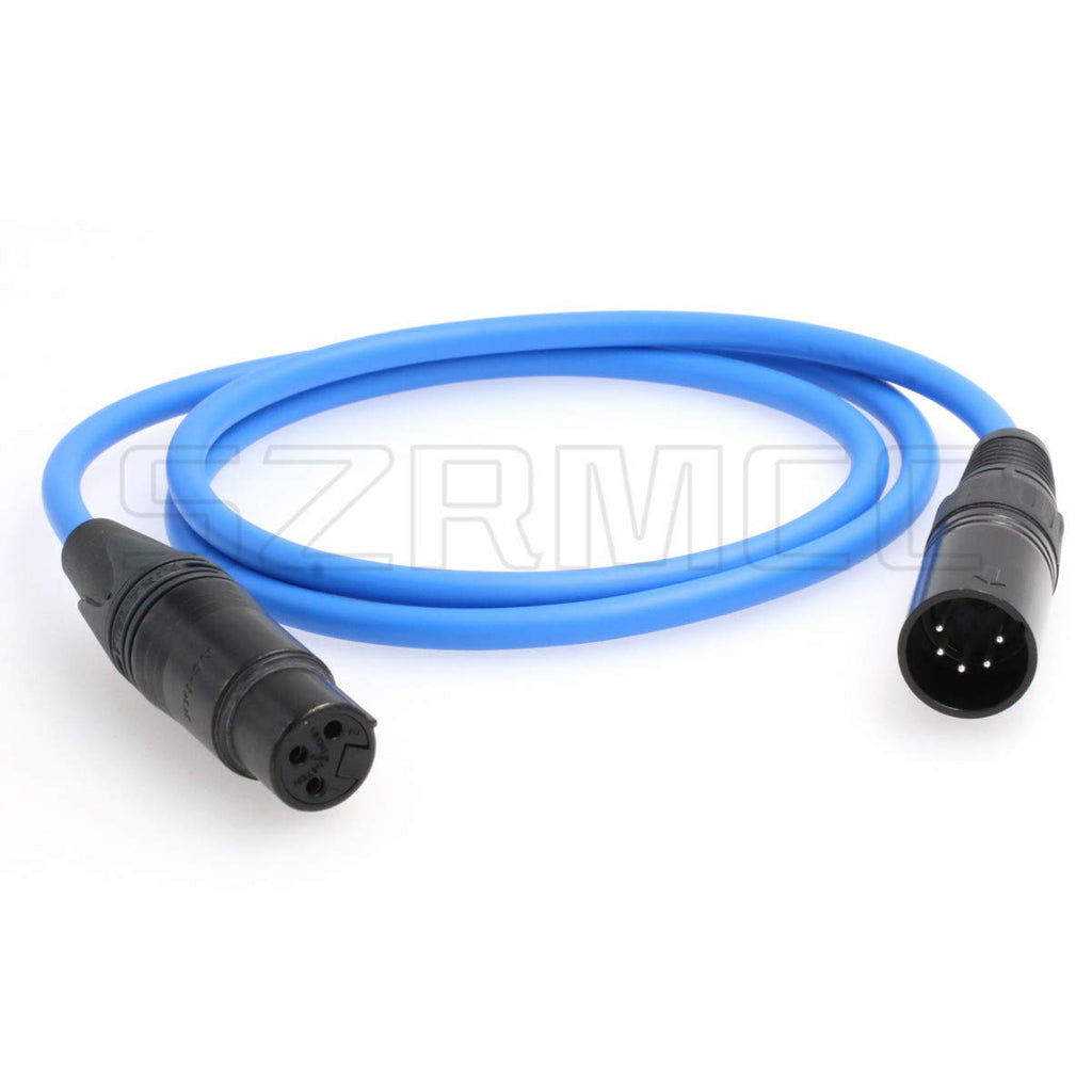 SZRMCC XLR 5 Pin Male to XLR 3 Pin Female Audio Cable for Arri Alexa XT/SXT/Amira Camera