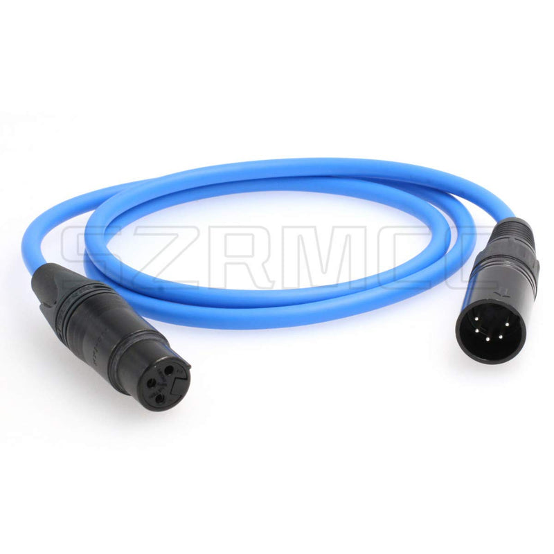 SZRMCC XLR 5 Pin Male to XLR 3 Pin Female Audio Cable for Arri Alexa XT/SXT/Amira Camera