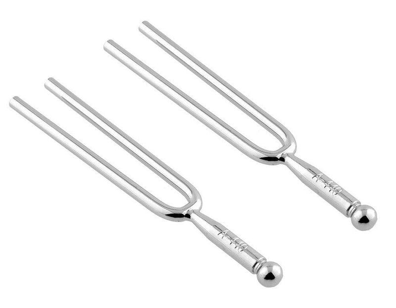 Tzong 2Pcs Classical 440Hz A Tone Stainless Tuning Fork Tuner for Violin Guitar Instrument