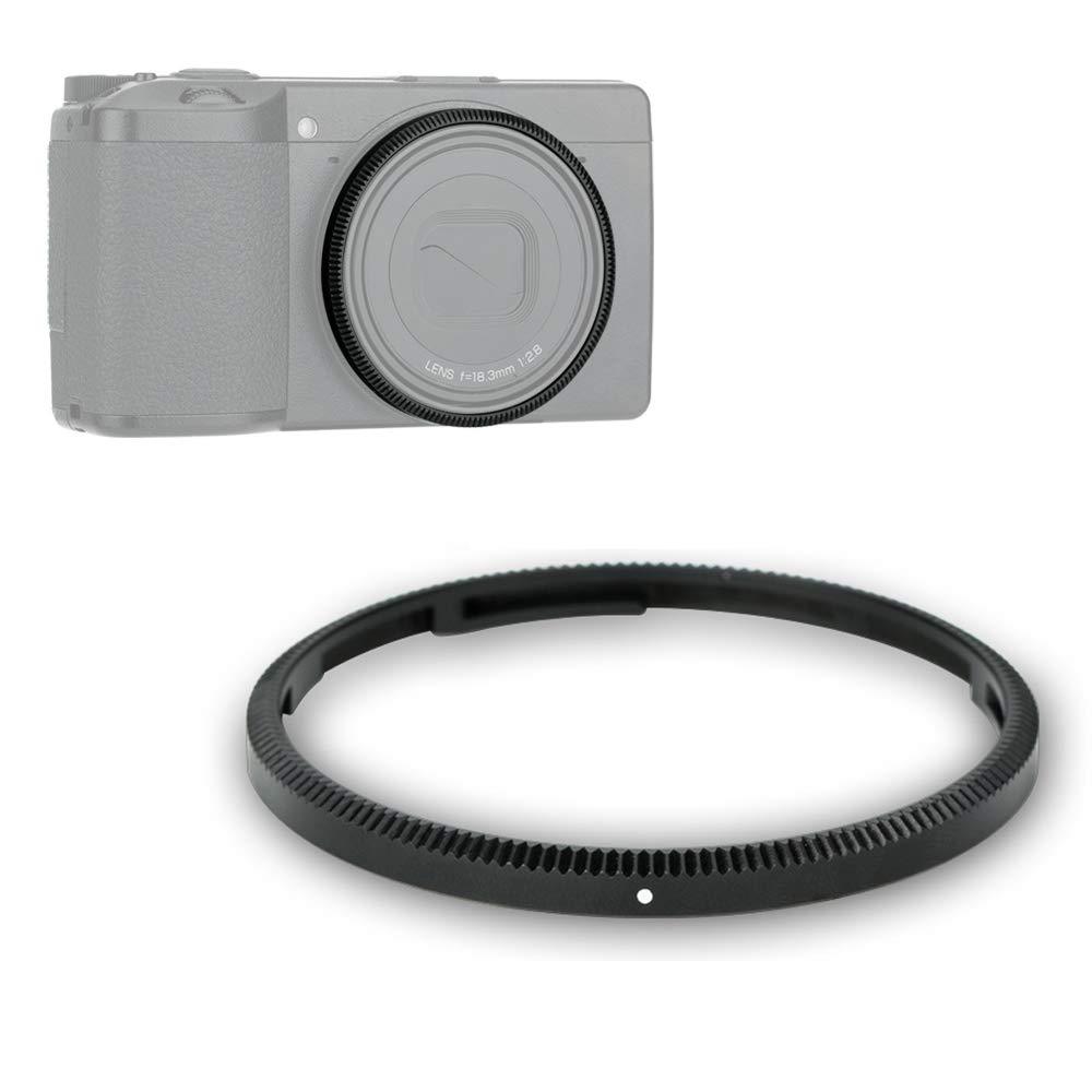 Metal Ring Cap for Ricoh GR III GR3 GRIII, Replace GN-1 Original Ring Camera Lens Decoration-Black BLACK