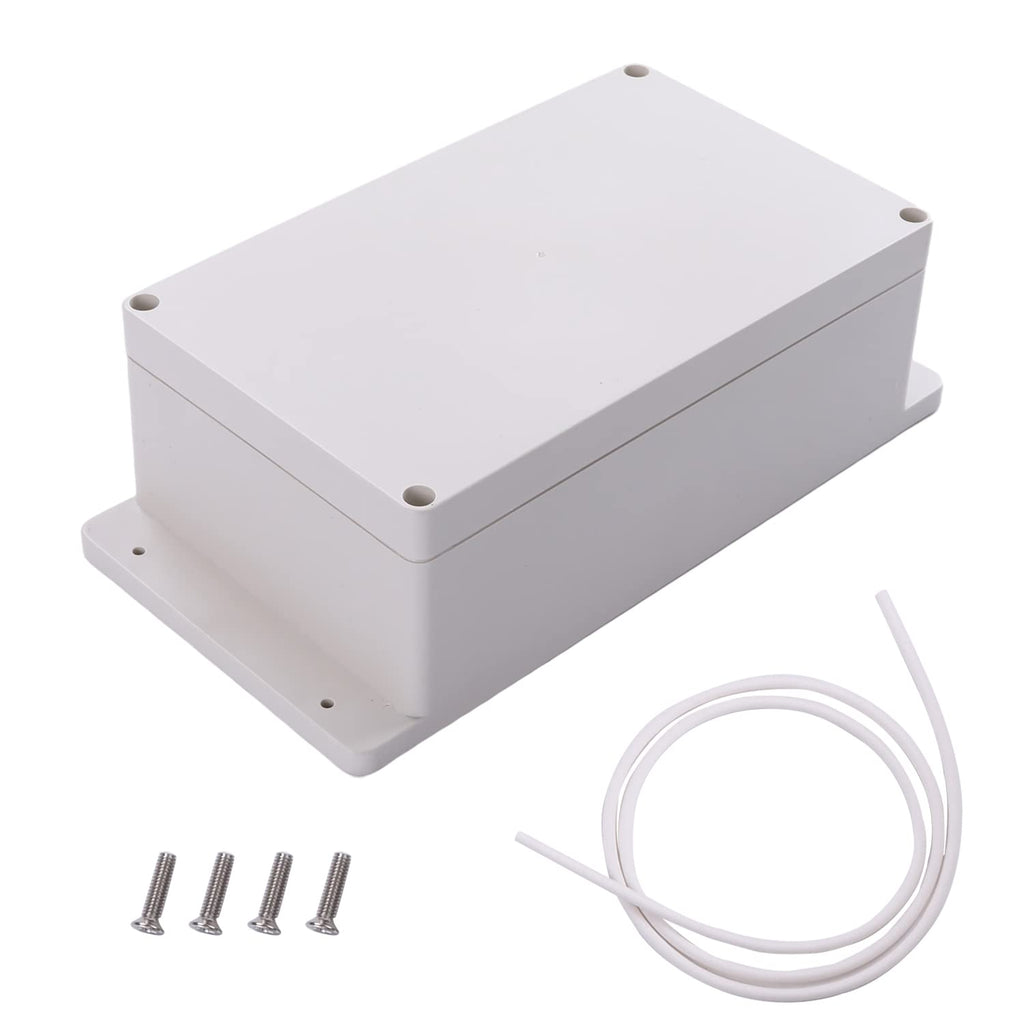 Fielect Junction Box ABS Plastic Dustproof Waterproof IP67 Universal Electrical Project Enclosure with Fixed Ear 7.87" x 4.72" x 2.95" 200x120x75mm