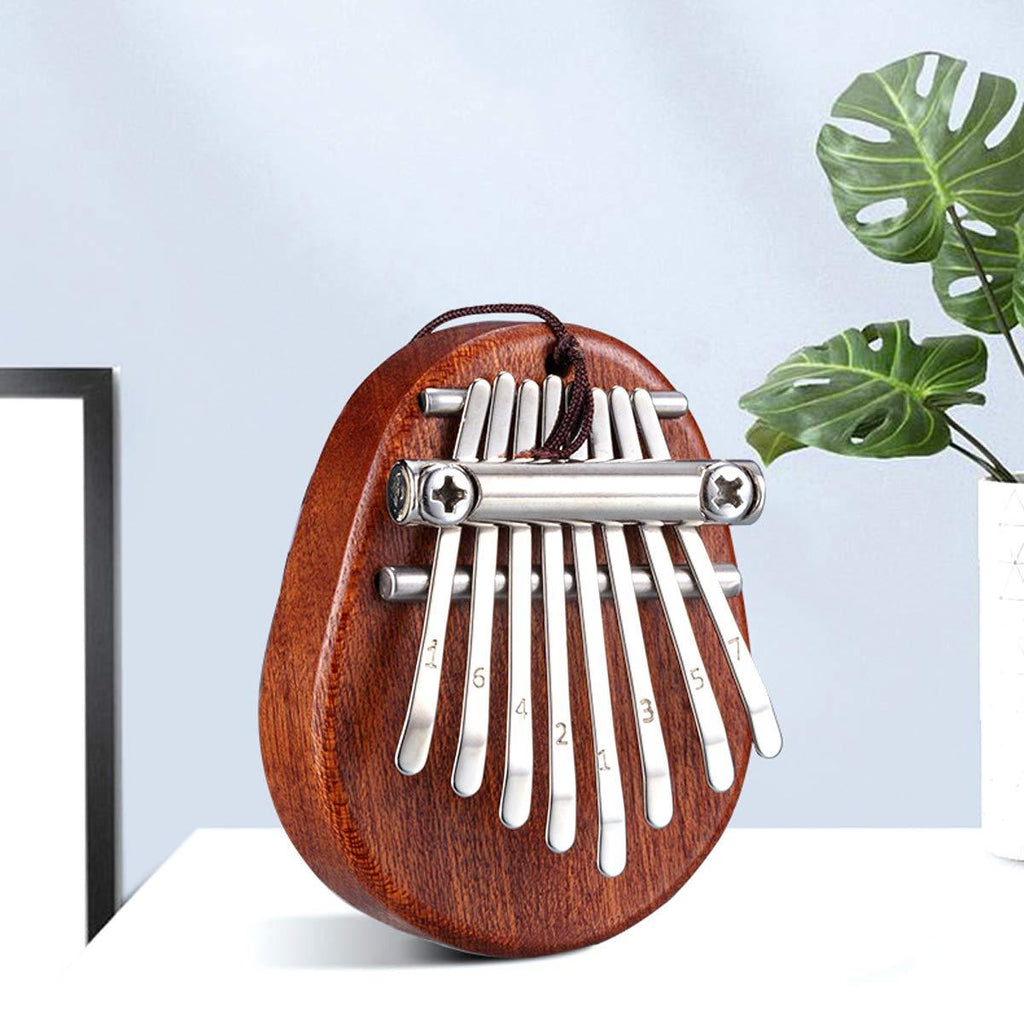 Kalimba 8 Keys Thumb Piano with lanyard Portable Mini Piano Musical instruments Good Valentines Gift Finger Piano Gifts for Kids and Adults Beginners