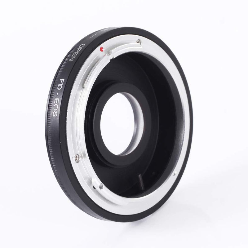 FocusFoto Adapter Ring for FD/FC Lens to EF EF-S Mount Camera with Optical Glass & Caps fits for EOS DSLR 5D Mark IV III II 1Ds 6D 7D 90D 80D 77D 70D 60D 1500D 1300D 1200D 760D 750D 700D