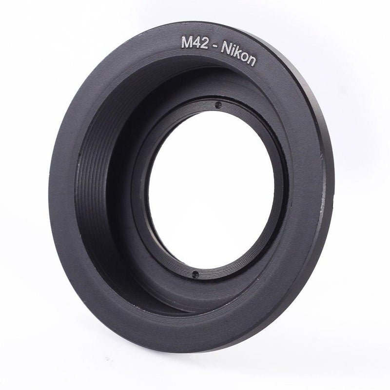 FocusFoto Adapter Ring for M42 Screw Mount Lens to Nikon F AI Mount Camera with Optical Glass & Caps Nikon D750,D780,D810A,D610,D500,D7500,D7200,D7100,D7000,D5600,D5500,D5300,D5200,D3500,D3400,D90,D5