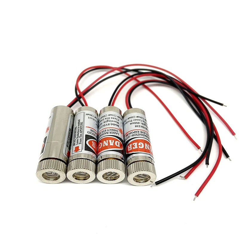 650nm red line laser module,Industrial Laser Group Module,5mw adjustable focal length, line, cross, point,(cross-4pack) cross-4pack