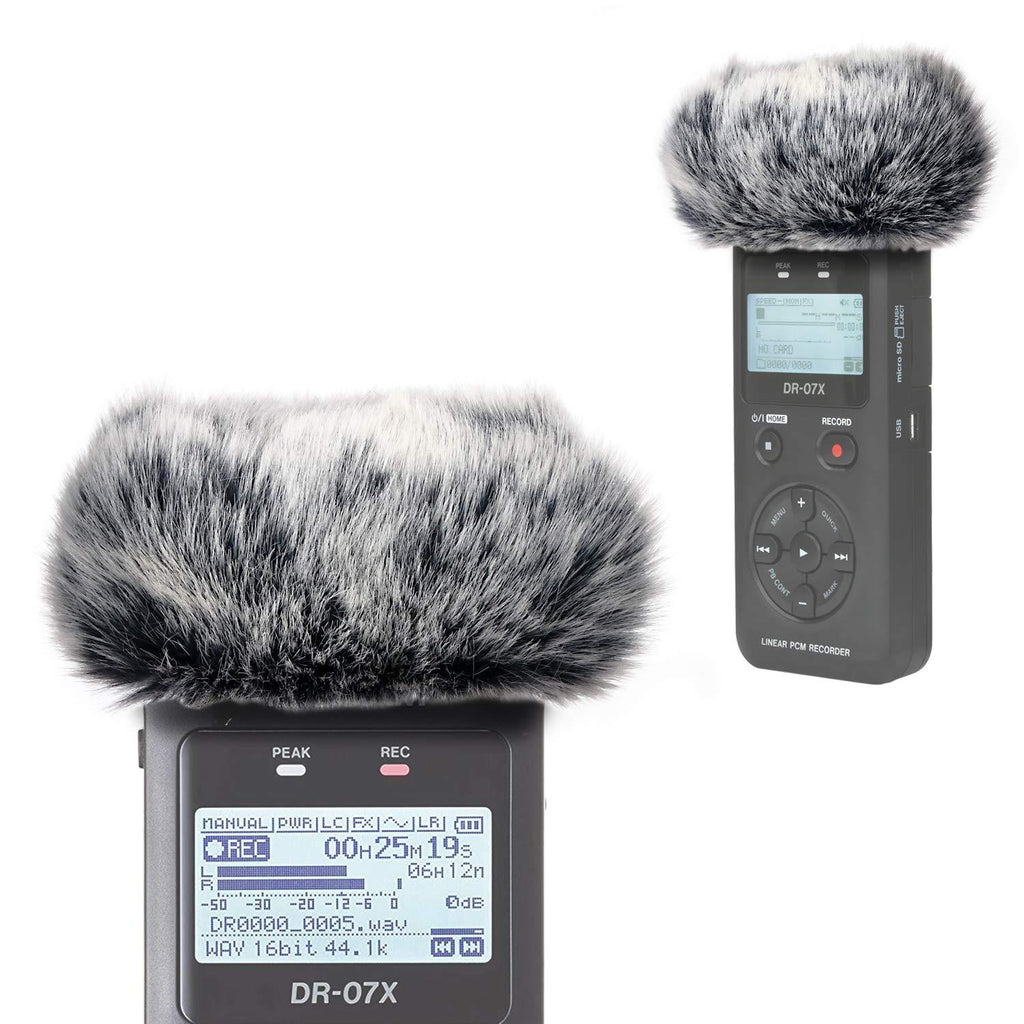 [AUSTRALIA] - DR07X Windscreen Muff for Tascam DR-07X DR-07MKII Portable Digital Recorders, DR07X Mic Windscreen Artificial Fur Wind Muff by YOUSHARES 