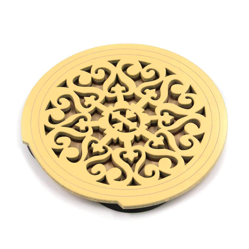 Geesatis Guitar Sound Hole Cover Wooden Soundhole Cover Block Feedback Buffer for Acoustic Folk Guitar, 1 Pack