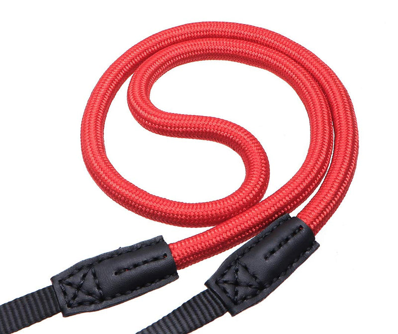 HITHUT Quick Release Camera Neck Strap Shoulder Strap Belt for Mirrorless Digital Cameras Climbing Rope with Quick Release QD Loops Connector with O-Ring Adjustable Length 30-53inch Red