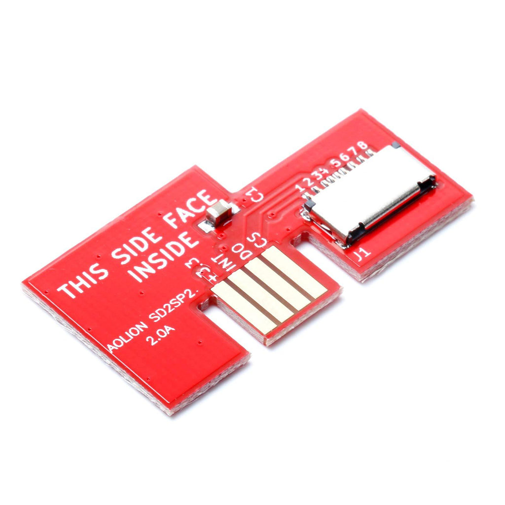 LICHIFIT Professional Micro SD Card Adapter TF Card Reader for Game Cube SD2SP2 SDLoad SDL Adapter Red