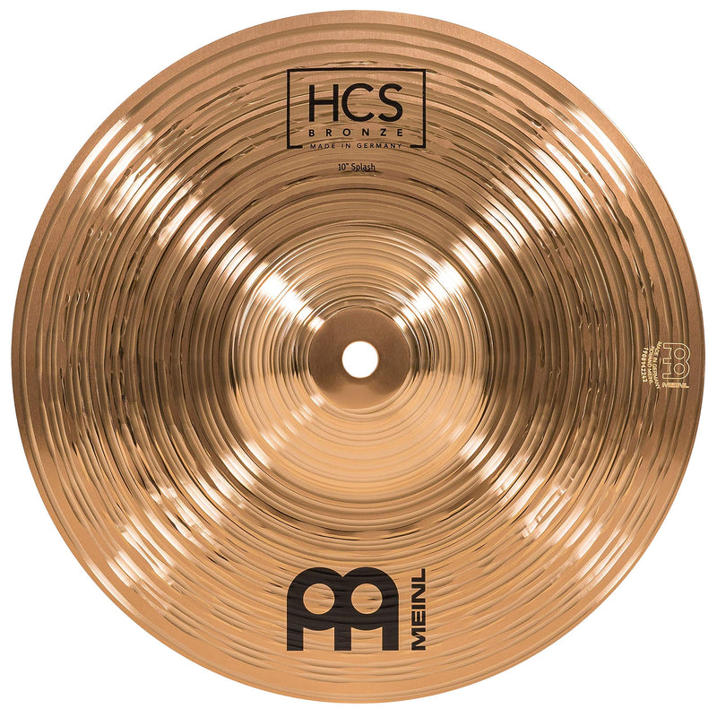 Meinl Cymbals 10” Splash – HCS Traditional Finish Bronze for Drum Set, Made In Germany, 2-YEAR WARRANTY (HCSB10S)