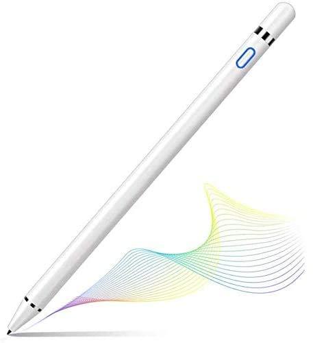 VIDEN Stylus Pen for iPad Tablet, iPad Pen Capacitive Rechargeable Styli with 1.5mm Ultra Fine Tips, Compatible with Apple iPad/iPhones/Tablets [Work for iOS/Android], Samsung with Apple Pencil Case