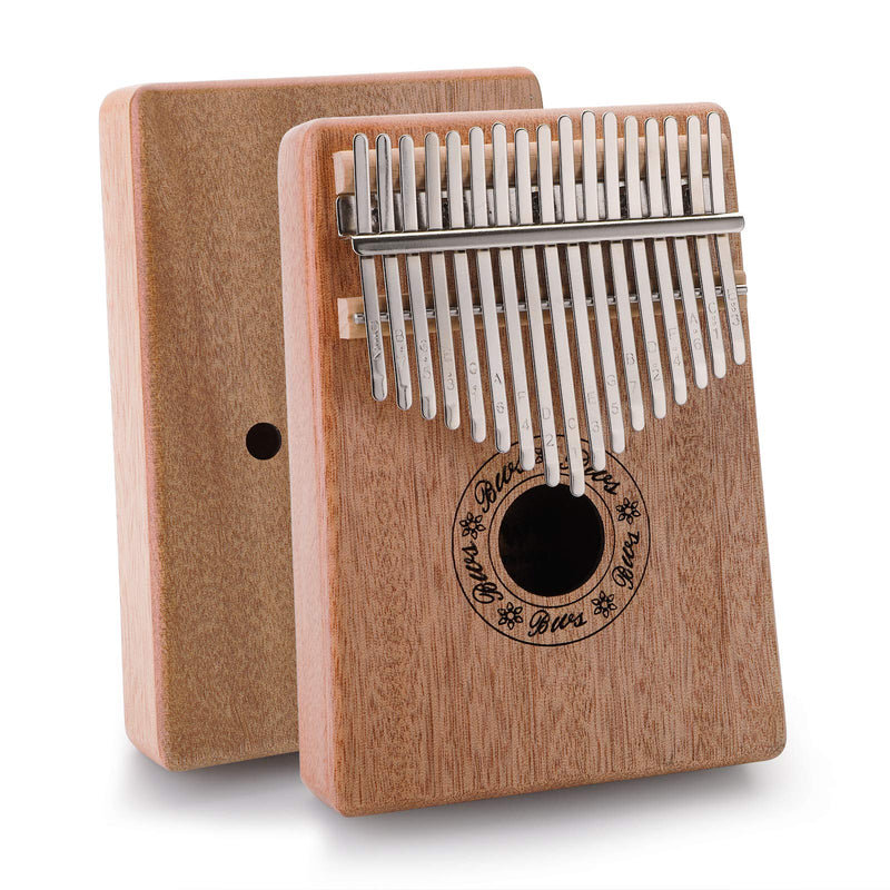 Foraineam Kalimba 17 Keys Thumb Piano with Tune Hammer, Portable African Wood Finger Piano, Musical Instrument Gifts for Kids Adult Beginners
