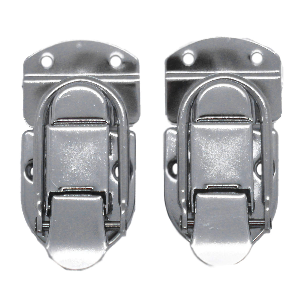 Seismic Audio - SARHW38-2 Pack of Small Briefcase Style 2 Piece Latch Nickel Finish