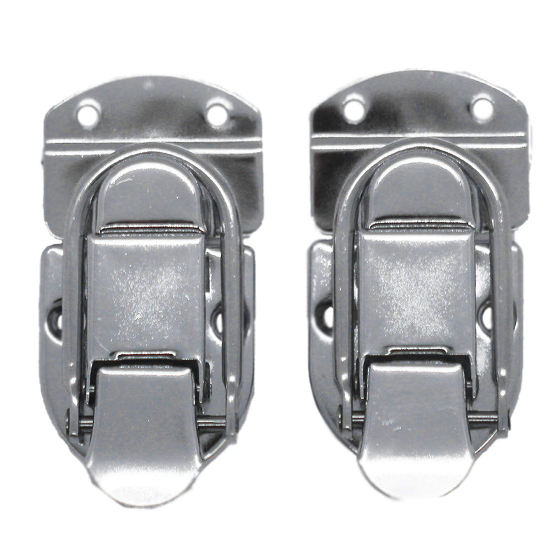 Seismic Audio - SARHW38-2 Pack of Small Briefcase Style 2 Piece Latch Nickel Finish