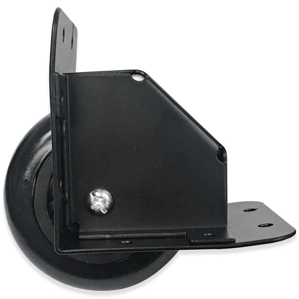 [AUSTRALIA] - Seismic Audio - SARHW26 - Black Recessed Tilt Caster & Housing for PA DJ Speaker Sub Cabinets, 2.75 Inch Wheel 