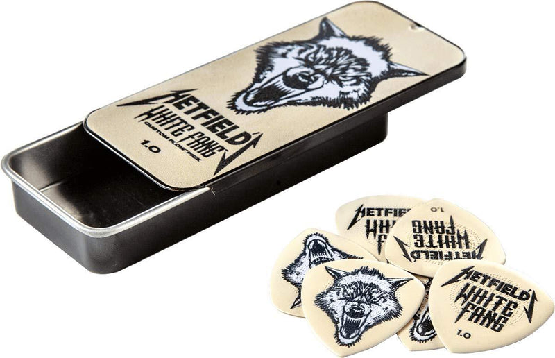 Jim Dunlop Hetfield's White Fang Custom 1.0mm Flow Guitar Pick Tin (PH122T100)