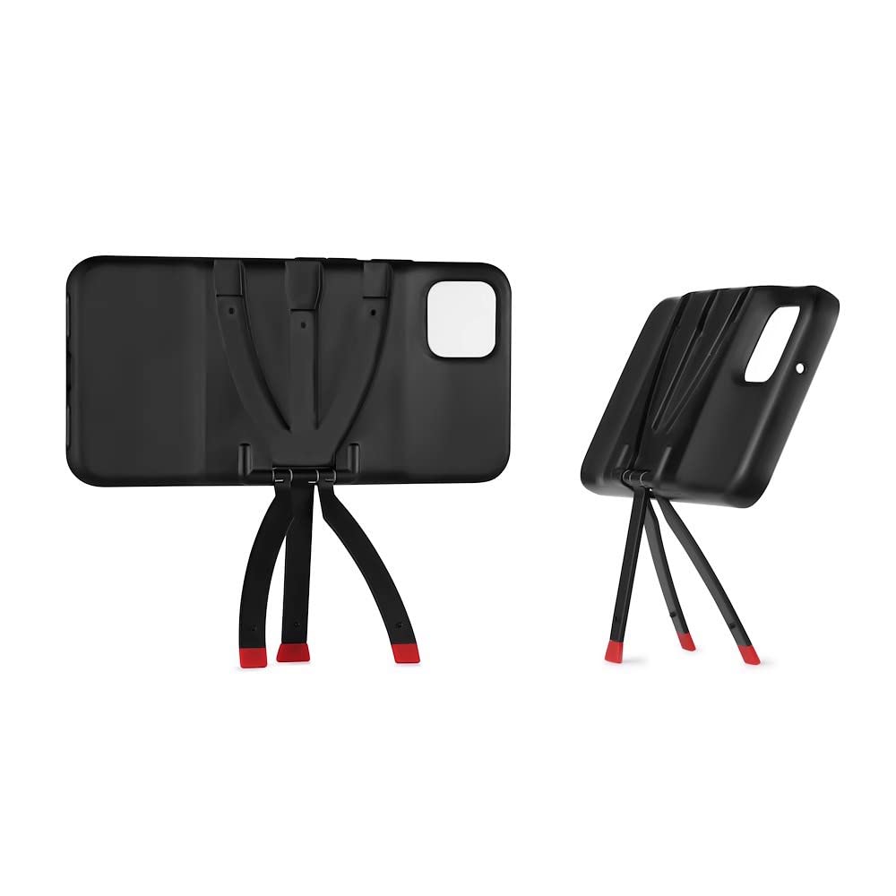 Joby JB01648-BWW Standpoint Smartphone Case for Google Pixel 4 - Protective,Built-in Aluminum Tripod Legs,Wireless Charging,for Selfies,Photo,Astrophotography,Video,Vlogging,Live Streaming, Black