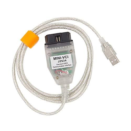 Washinglee OBD2 Diagnostic Cable for Toyota Lexus Scion, USB Diangostic Scanner Cable Supporting TIS Techstream and 32/64 bit Windows