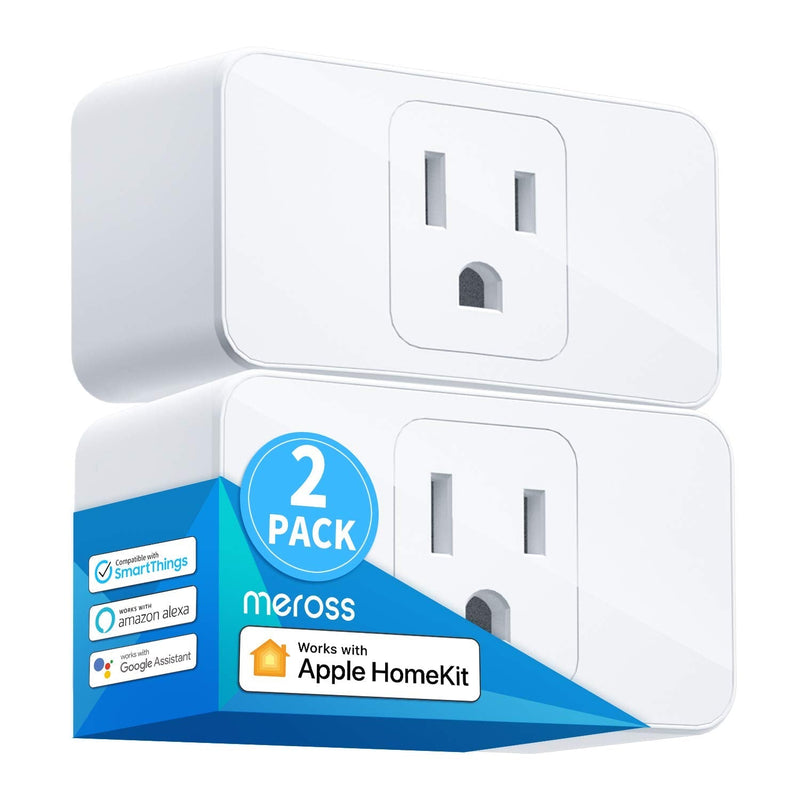[AUSTRALIA] - Meross Smart Plug Mini, 15A & Reliable Wi-Fi, Support Apple HomeKit, Siri, Alexa, Echo, Google Assistant and Nest Hub, App Control, Timer, No Hub Needed, 2.4G WiFi Only, 2 Pack 