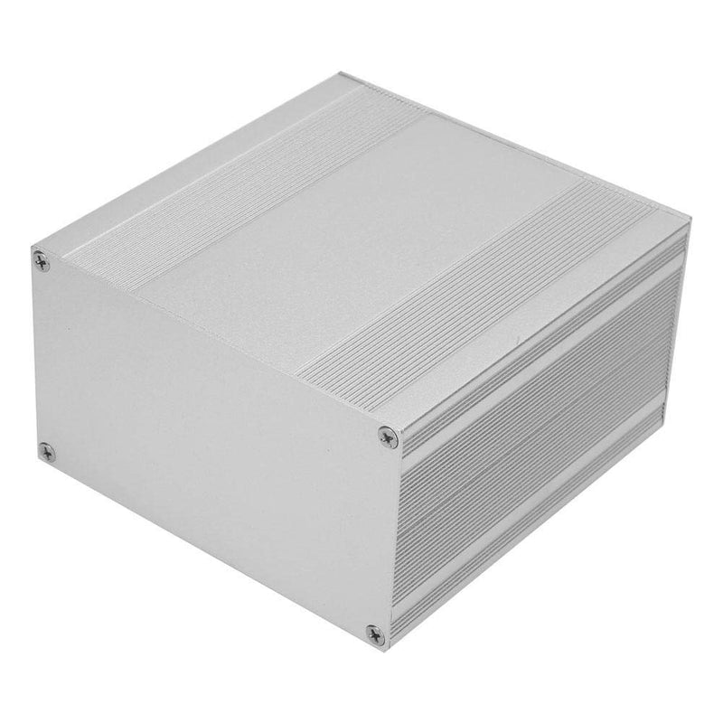 Aluminum Enclosure Case Silver DIY Electronic Circuit Board Project PCB Instrument Box Case for Heat-dissipating Aluminum Casing of Electronic Products, 3.2×5.7×5.9inch