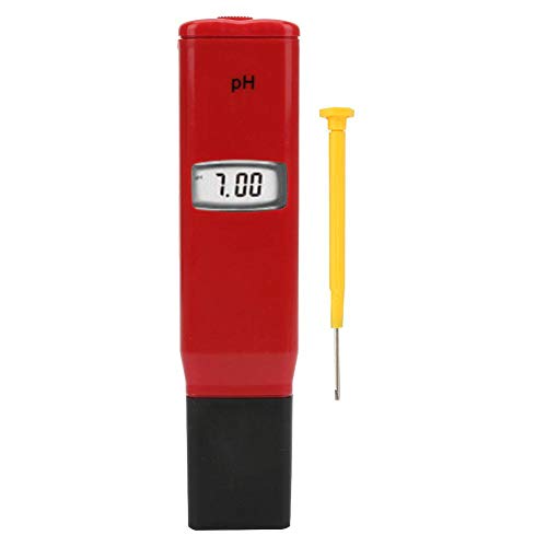 PH Meter Portable Digital PH Tester Pen Waterproof 0.00~14.00PH High Accuracy 0.1ph Water Quality Tester for Aquarium/Aquaculture/Swimming Pool