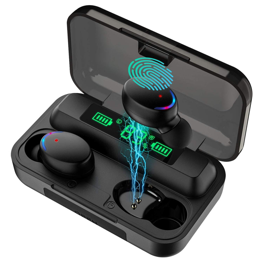 Bluetooth Earbuds5.0, Ownta Bluetooth Headphones with 2000mAh Charging Case,LED Power Display Screen,IPX8 Sports Headsets,Bass Stereo Sound Built in Mic Compatible with iPhone/Samsung/iPad F9