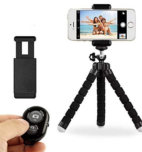 A.L Flexible Cell Phone Tripod, Wireless Remote Shutter, Compatible with iPhone/Android, Travel Tripod, Universal Phone Mount, Octopus Tripod,