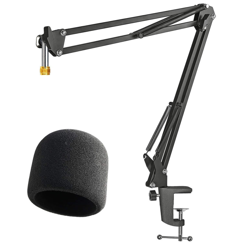 [AUSTRALIA] - Adjustable Mic Shock Mount Suspension Boom Scissor Arm Stand and Microphone Windscreen Pop Filter for Blue Yeti by YOUSHARES 